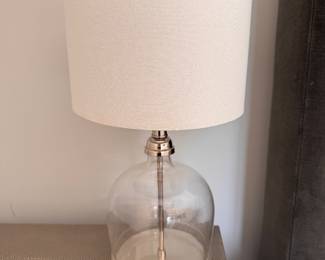 Clear Glass Cloche Table Lamp.