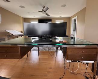 Mid-Century Style Desk After George Nelson. Measures 80” W x 32” D. Photo 1 of 3.