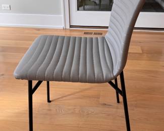 Set of 4 Fornasarig Cato Leather Dining Chairs. Each Measures 19” W x 20” D with 19” Seat Height. Photo 2 of 5.