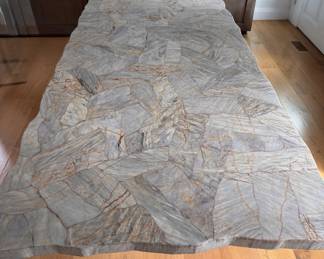 Arhaus Petra Rectangle Dining Table. Measures 96” x 40” x 30” H with 28” Clearance. Photo 6 of 8.