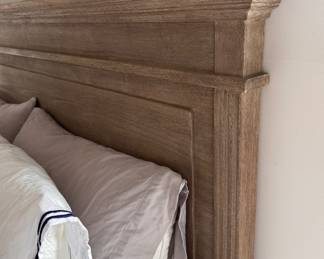 Pottery Barn Teen Livingston Weathered Oak Queen Bed Frame. Measures 68” W. Photo 3 of 4.