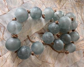 Pottery Barn Decorative Sea Glass Ball Garland.