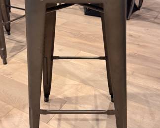 Buyue Metal Bistro Stools with Cushions. Each Measures 12” x 12” x 30” H without cushion; 31” H with Cushion. Photo 1 of 2.