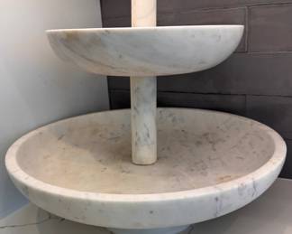 Marble Two-Tiered Server.