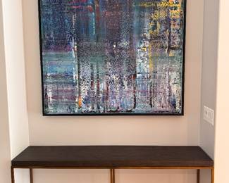 Abstract Acrylic Painting. Measures 58” x 58”. Photo 2 of 2.