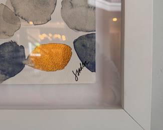 Mixed Media Abstract Signed by Artist. Photo 2 of 2.