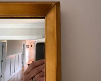 Gilt Metal Wall Mirror. Measures 36” x 48”. Photo 2 of 3.