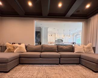 Mitchell Gold + Bob Williams Modular Double Chaise Sofa. Measures 165" W X 44" D; Chaises Measures 70" D. Photo 1 of 6.