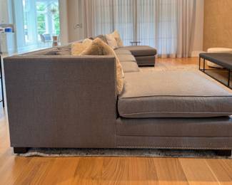 Mitchell Gold + Bob Williams Modular Double Chaise Sofa. Measures 165" W X 44" D; Chaises Measures 70" D. Photo 2 of 6.