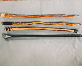 Scrotum Cane, walking stick, Navy Cane, Pewter cane