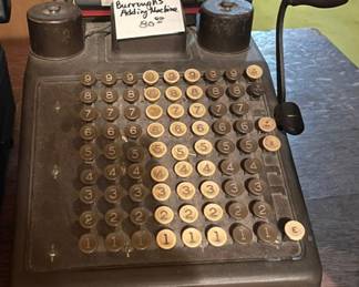 vintage Burroughs adding machine