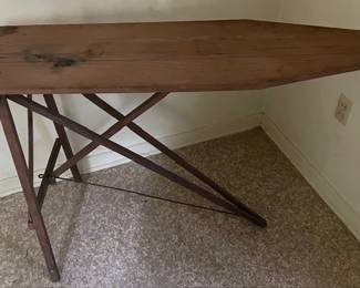 antique wooden ironing board