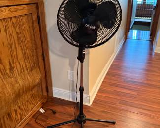 Airtek black adjustable pedestal oscillating fan