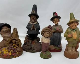 Collection Of Tom Clark Cairn Studio Thanksgiving Gnomes And Figurines