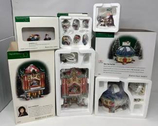 Department 56 Inc , Marie Doll Museum, Tillies Tiny Cup Cafe, And 3 North Pole Series