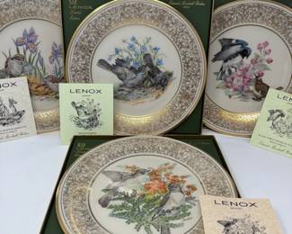 Lenox Limited Edition Bird Porcelain Plates By Boehm