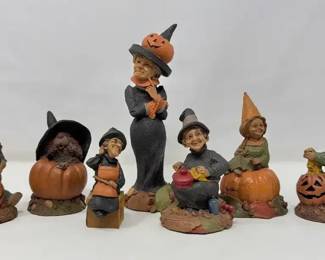 Collection Of Tom Clark Cairn Studio Halloweenthemed Gnomewitch Figurines