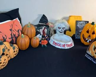 Halloween Decor  Throw Pillow  Candle Holders  Kindles Creations Halloween Shelf Sitters 