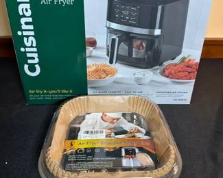 Cuisinart 4.5 Quart Basket Air Fryer New In Box With Extra Paper Liners