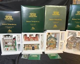  05 The Charles Dickens Heritage Collection  Department 56  Crown  Cricket Inn  Dedlock Arms  More