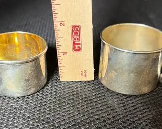 Sterling Silver Baby Cups 2  Newport Sterling  Lunt Sterling