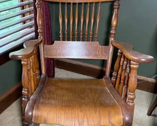 Vintage Spindle Back Rocking Chair