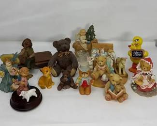 Miscellaneous Wood  Porcelain Figurines  Cherished Teddies  Teddy  Roosevelt Schmid Jim Henson