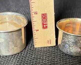 Sterling Silver Baby Cups  Webster Sterling  Towle Sterling