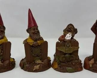 Collection Of 4 Vintage 1991 Tom Clark Cairn Studios Gnome Figurines