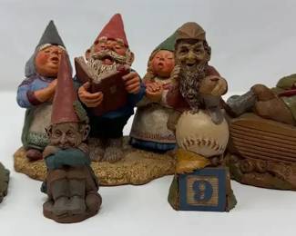 Collection Of 5 Vintage Tom Clark Cairn Studio Resin Gnome Figurines