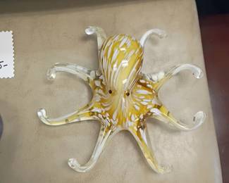 art glass octopus