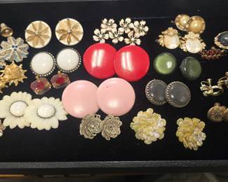 Vintage costume earrings