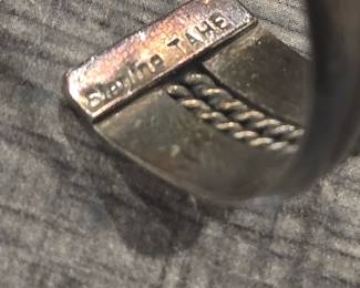 Navajo Tahe family sterling silver bracelet