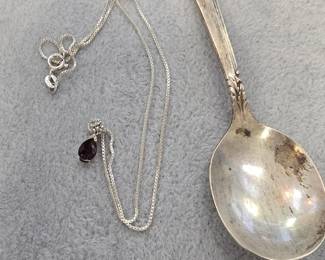 Sterling silver spoon