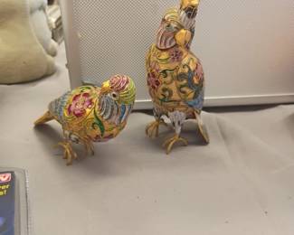 Cloisonne birds