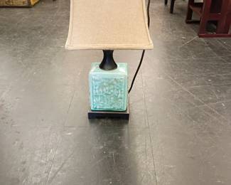 Asian pottery lamp