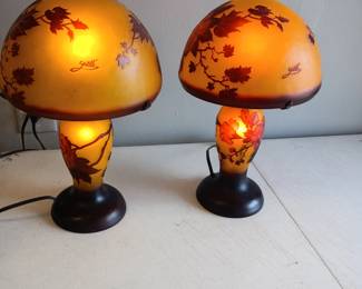 Galle Style Glass lamps