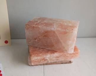 Pink salt blocks
