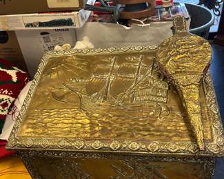 Brass Coal Box