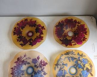 Galle Style Glass plates