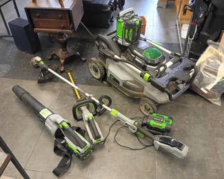 Ego Lawn Mower, leaf blower, hedge trimmer, & string trimmer