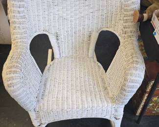 Wicker rocking chair