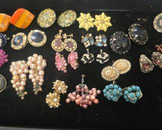 Vintage costume earrings