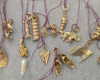 Gold charms