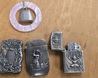 Sterling silver lighters/covers and pendants