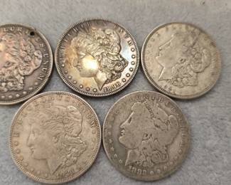 Morgan silver dollars