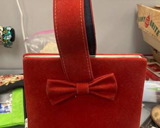 Velvet handbag