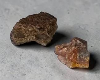 2 Unique & Rare Rough Fire Agates * Ready To Be Made Into Cabs * Fire Mountain New Mexico *
