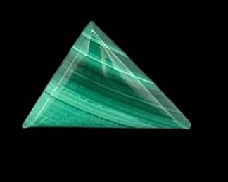 African Malachite Cabochon * Genuine Pure Untreated * 0.82g 15.83mm long 9.59mm wide at midpoint