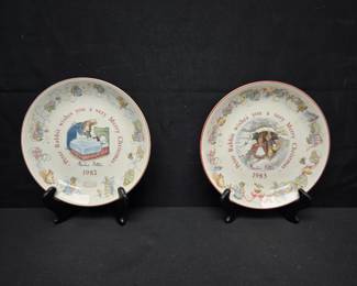 Set of Vintage Wedgewood Beatrix Potter Plates